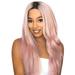 DOPI Natural Synthetic For Women 26 Wigs Wig Curly Pink Inches Wavy Full Long wig