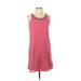 Mango Casual Dress - A-Line Scoop Neck Sleeveless: Pink Print Dresses - Women's Size 2