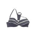 Shade & Shore Swimsuit Top Blue Print Sweetheart Swimwear - Women's Size Large