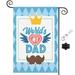 Fathers Day Gift Garden Flag Stand-Holder-Garden Flag Double-Sided Display 2 Layer Linen for Garden and Home Decorations(#A148)