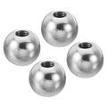 Uxcell M6x16mm Ball Nuts Knob 4 Pack Thread 304 Stainless Steel Round Blind Hole Screw Cap Cover Silver