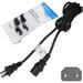 10ft AC Power Cord Compatible with Sony Bravia KDL-46Z4100 KDL-40V4100 KDL-40V4150 KDL-40V5100 KDL-40VE5