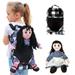 The Queen s Treasures 18 Doll Girl and Boy Clothes Food and Accessories 5 Pc Rag Doll and American Black and White Buffalo Check Backpack with Sleeping Bag.