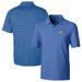 Men's Cutter & Buck Light Red Los Angeles Chargers Helmet Forge Pencil Stripe Stretch Polo