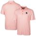 Men's Cutter & Buck Orange Chicago Bears Helmet Pike Double Dot Print Stretch Polo