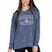 Women's Navy Arizona Wildcats Brandy Tie-Dye Long Sleeve Tri-Blend Pullover Top