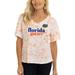 Women's Orange Florida Gators Faye Ruffle V-Neck T-Shirt
