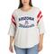 Women's Ash Arizona Wildcats Sabrina 3/4-Sleeve Jersey T-Shirt