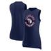 Women's Fanatics Branded Heather Navy Cleveland Guardians What Goes Around Tank Top