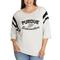Women's Ash Purdue Boilermakers Sabrina 3/4-Sleeve Jersey T-Shirt