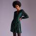 Anthropologie Dresses | Nwt Anthropologie Sequined Open-Back Mini Dress In Holly Sz.4 | Color: Green | Size: 4