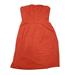 J. Crew Dresses | J. Crew Women's Orange Swiss Dot Boned Bodice Strapless Fit N Flare Dress Size 2 | Color: Orange | Size: 2