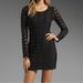 Free People Dresses | Free People Wild Things Bodycon Black Dress Size Small | Color: Black | Size: S