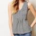 Anthropologie Tops | Anthropologie Postmark Black And White Striped Tank | Color: Black/Blue/Tan/White | Size: S