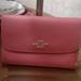 Coach Bags | Coach Tri Fold Leather Wallet Exc | Color: Gold/Pink | Size: Os