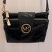 Michael Kors Bags | Michael Kors Black And Gold Crossbody Purse Bag Handbag | Color: Black/Gold | Size: Os