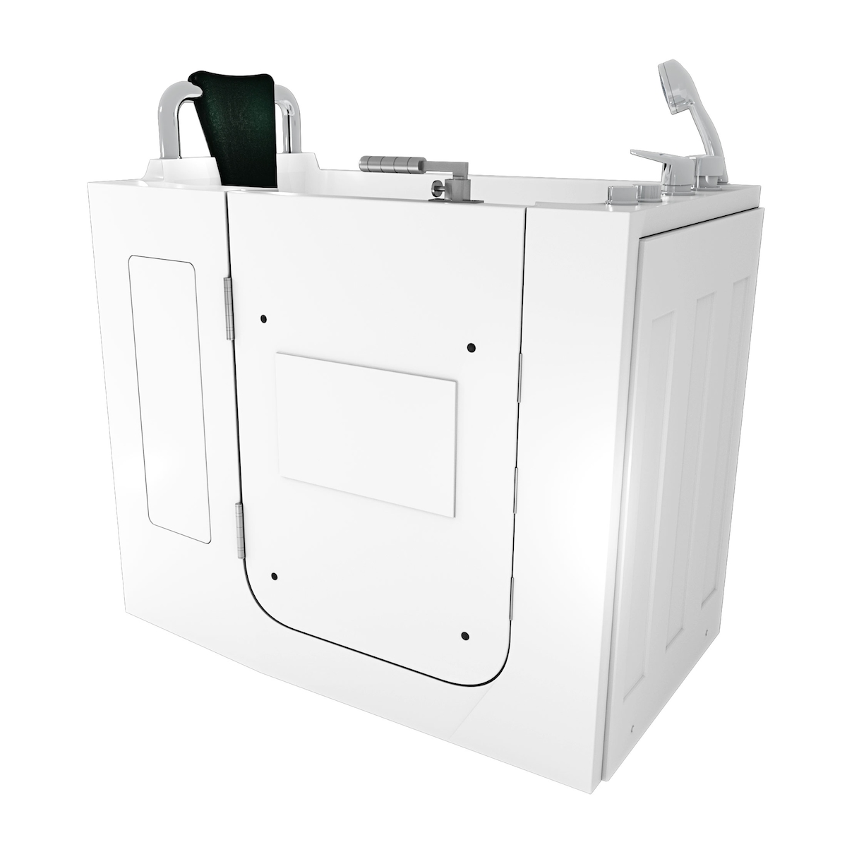 AcquaVapore Sitzwanne Whirlpool Badewanne mit Tür S08WP-A-L 68x110cm Image