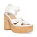 Steve Madden Cacy - Womens 6.5 White Sandal Medium