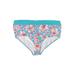 Lands' End Swimsuit Bottoms: Blue Floral Swimwear - Women's Size 18