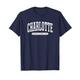 Charlotte North Carolina T-Shirt, Vacation College-Stil, NC T T-Shirt