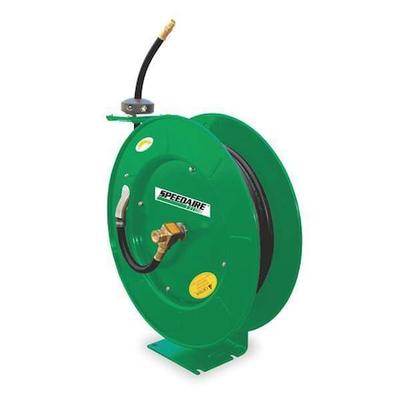 SPEEDAIRE 2CUB8 Spring Return Hose Reel, 1/2 in Hose Diameter, 75 ft Length,
