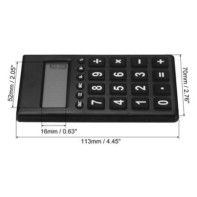 Desktop Calculator 8 Digit LCD Display Desk Calculator Style 2 Black