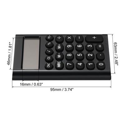 Desktop Calculator 8 Digit LCD Display Desk Calculator Style 3 Black