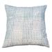 18 x 18 Handcrafted Square Cotton Accent Throw Pillow, Aztec Minimalistic Print, Blue, White, Convenient Cleaning - White