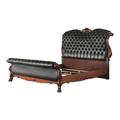 A&J Homes Studio Sophie Tufted Upholstered Sleigh Bed Metal in Black/Brown | 72.5 H x 72.4 W x 102.6 D in | Wayfair ZD-28WF2A3J0CHY