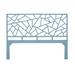 David Francis Furniture Tiffany Wicker/Rattan Open-Frame Headboard Wicker/Rattan in Blue | King | Wayfair B4300-K-S167