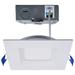 Satco 12 Watt LED Canless Low Profile Regress Baffle Downlight - 4 Inch - Remote Driver - CCT Selectable - Square Shape - Finish - 120 Volt | Wayfair