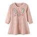 Rovga Fashion Dresses For Girls Winter Long Sleeve Leisure Dress Princess Dress Cat Prints Warm