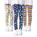 3Pack Girls Footless Skinny Leggings Kids Teen Girls Stretch Leggings Little and Big Girl Soft Printed Pants