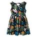 Summer Dresses For Girls Toddler Kids Crew Neck Summer Sleeveless Sundress Casual Beach Floral Prints Party Formal Dress