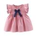 Rovga Fashion Dresses For Girls Dress Summer Bohemia Ruffle Bowknot Short Sleeve Casual A Line Dresses Party Clothes