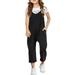 YDOJG Baby Girls Bodysuits Girls Casual Sleeveless Jumpsuits Spaghetti Strap Loose Overalls Rompers Long Pants With Pocket 1 Piece Overalls For 6-7 Years