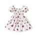 Baby Holiday Christmas Dress Baby Girls Cardigan Dress Toddler Girls Short Sleeve Butterfly Prints Princess Dress Dance Party Dresses Clothes