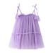 Candy Cane Dress Lavender Dress Baby Toddler Girls Sleeveless Dot Prints Tulle Princess Dress Dance Party Dresses Clothes