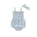 GXFC Infant Baby Girl Romper Dress Outfits Newborn Girls Sleeveless Sling Daisy Print Jumpsuit One Piece Skirt Dress Babysuit with Bow Headband 0-18M