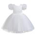 Funicet Toddler Girls Summer Dresses Sleeveless Round Collar Embroidery Mesh Dress Gauze Dress Double Layers Princess Dress