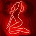 Queen Sense 14 x9.9 Live Nudes Girl LED Sign Light Wall Decor Party Night Lights Flex Neon Signs WFL113