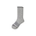 Men's Merino Wool Blend Calf Socks - Light Grey Heather - Large - Bombas