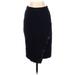 Bailey 44 Casual Midi Skirt Calf Length: Blue Print Bottoms - Women's Size Small