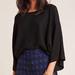 Anthropologie Tops | Anthropologie Maeve Black Claire Pullover Size S | Color: Black | Size: S