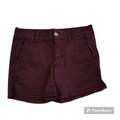 American Eagle Outfitters Shorts | American Eagle Outfitters Midi Twill Shorts Size 6 Maroon | Color: Red | Size: 6