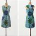 Anthropologie Dresses | Anthropologie Vanessa Virginia Hibiscus Embroidered Dress Size 4 | Color: Blue/Green | Size: 4