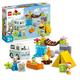 LEGO DUPLO Disney Mickey and Friends Camping-Abenteuer Set mit Wohnmobil, Kanu und Daisy Duck Figur, Bauspielzeug Geschenk für Kleinkinder ab 2 Jahren, Mädchen und Jungen 10997