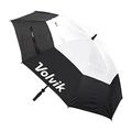 Volvik Golf Regenschirm Automatik XXL 157 cm hoch Regenwindschutz Doppelschicht Fiberglas, schwarz/weiß, Einheitsgröße, Golf