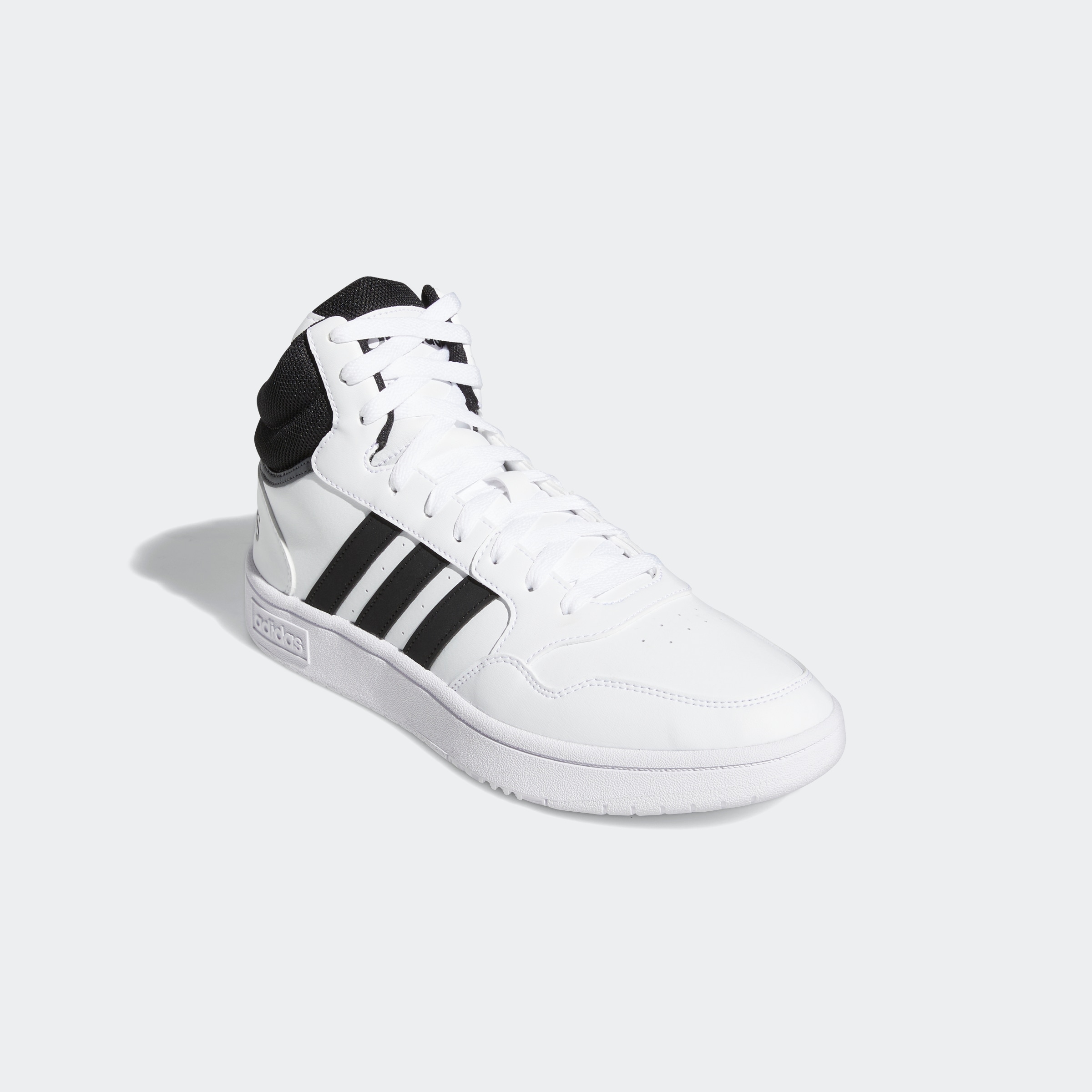 Sneaker ADIDAS SPORTSWEAR "HOOPS 3.0 MID LIFESTYLE BASKETBALL CLASSIC VINTAGE", Herren, Gr. 40, schwarz (cschwarz, cblac), Synthetik, Textil, Schuhe Sneaker