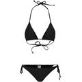 Bügel-Bikini URBAN CLASSICS "Damen Ladies Recycled Triangle Bikini" Gr. S, N-Gr, schwarz (black) Damen Bikini-Sets Ocean Blue